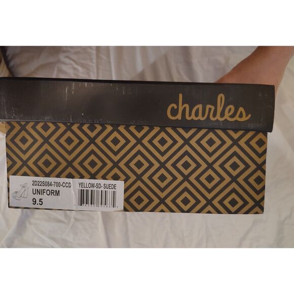 New Charles by Charles David Uniform Sandal Size 9.5 Platform Chunky Clog Suede - Picture 10 of 11